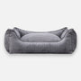 Removable cover for corduroy dog bed Charcoal