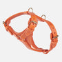 Leather dog harness Amber (Orange)