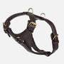 Leather dog harness Earth (Brown)